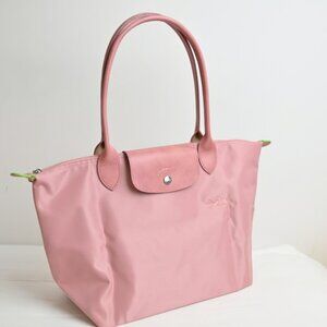 Longchamp Large Le Pliage Shoulder Tote Color Pink